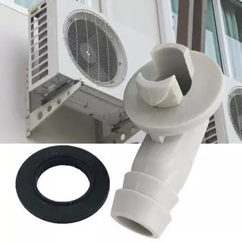 Elbow Fitting Drain Pipe Connector Air Conditioning Drainage Tool Drain Hose Connector серый/белый