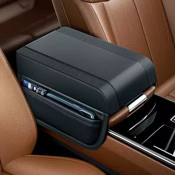 Elbow Supportor Auto Seat Gap Organizer Adjustable Boosting Pad Lifter Arm Rest Box Car Armrest Pad Car Center Console Arm Rest чёрный