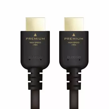 ELECOM HDMI Cable Premium 4K 2K UltraHD 3D Full HD Switch Noise Reduction Black 1.5m (60P) [PS4/Xbox360/Nintendo Compatible] DH-HDPS14E15BK чёрный