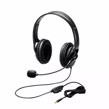 ELECOM headset driver binaural mini plug conversion cable black cable length 180cm 40mm 4-pole + HS-103TBK