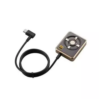 ELECOM Hi-Res DAC for Android microUSB Audio Adapter Gold with Earphones EHP-CHR192GD