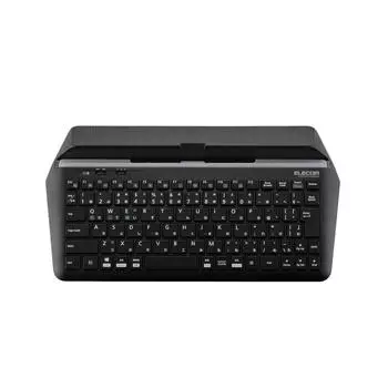 Elecom Клавиатура Bluetooth Multi-Device (Совместимо с Windows, Mac, iOS, Android) с подставкой черный TK-DCP01BK
