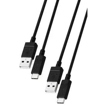 ELECOM [Комплект из 2 шт.] Кабель USB Type C USB-C на USB-A 1 м 15 Вт [ MacBook/iPad/Galaxy/Android Смартфон планшет и т. д.. переписка ] черный [iPhone 16 серии