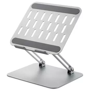 ELECOM Laptop Stepless Up to Tablets up to PCAWLTSFMSV Stand, Adjustment, 15.6 Inch, 12.9 Inch, Silver,