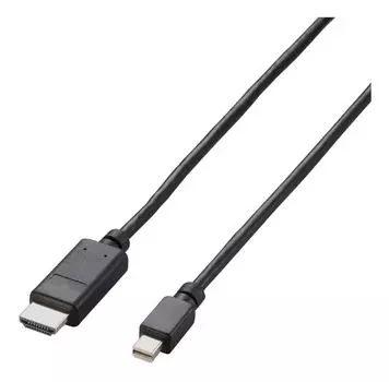 ELECOM Mini DisplayPort to HDMI conversion cable 1m black (male) (male) AD-MDPHDMI10BK чёрный