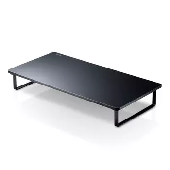 ELECOM Monitor Stand Monitor Stand Display Stand inch Display Full Keyboard Storage Width 520 x Depth 260 x Height 80mm Load 10kg Black ~27 Capacity чёрный