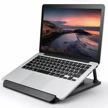 ELECOM Notebook PC Stand Folding Rotating Folded Width 258 x Depth 280 x Height 30mm Load 10kg Black Size Capacity PCA-LTSR8BK чёрный