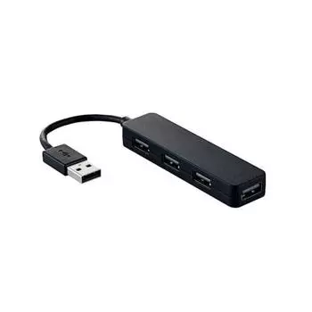 ELECOM USB2.0 концентратор 4 порта шина питания работа Nintendo Switch подтверждена черный U2H-SN4NBBK
