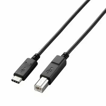 ELECOM USB Cable Type C C to USB Certified Product 3A Output Max 480Mbps Black (USB B) 4.0m USB2.0 U2C-CB40NBK чёрный