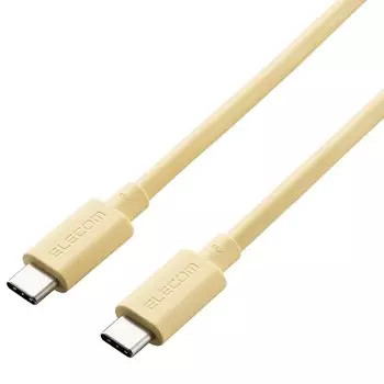 ELECOM USB Type C Cable USB Power Delivery Compatible to USB4 Cable Yellow Compatibility with iPhone 16 (USB-C USB-C) 0.8m [Verified Series] жёлтый