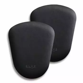 ELECOM Wrist Rest Armrest Elbow Raise Fan Shape Set of 2 for Left and Right Use Black MOH-EL01BK