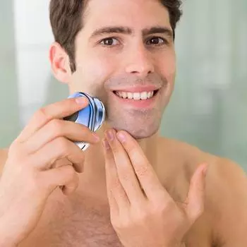 Electric Beard Trimmer USB Rechargeable Mini Portable Beard Shaving Machine IPX7 Waterproof Digital Display for Home Hotel Trips золотой