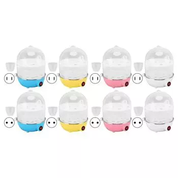 Electric Egg Boiler 14pcs Eggs Double Layer Automatic Mini Steamer Poacher Kitchen Cooking Tool Egg Steamer Breakfast Maker EU синий