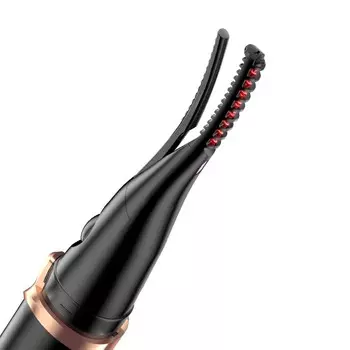 Electric Eyelash Curler Heated Eyelash Curler Portable USB Rechargeable Quick Natural Long Lasting Curling чёрный