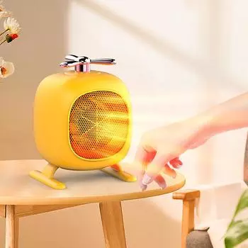 Electric Fan Heater 500W EU Plug Winter Fast Heating Electric Heater Cute Warmer Fan Home Office Winter Mini Portable Heater EU розовый