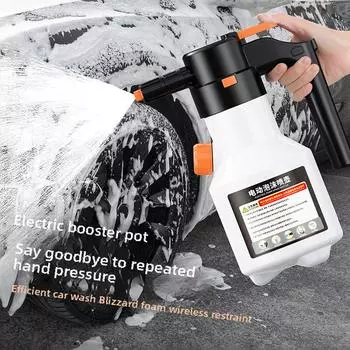 Electric Foam Sprayer Portable With Usb 2l Rechargeable Cordless For Car Beauty And Cleaning Car Washing Accessories Y9q5