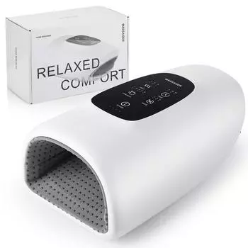 Electric Hand Massager 5 Gears 3 Modes Palm Massager Airbag Acupoint Pressing and Kneading Hot Compress Relief Fatigue белый