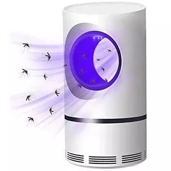 Electric Indoor Trap, Lamp With USB Power Supply And Adapter, Suction Fan, No Zapper, Child Safe One Size