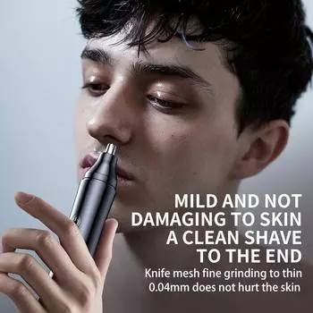 Electric Nose Hair Clipper Battery /Rechargeable Shaving Two-in-one Unisex Fully Automatic Washable Trimmer