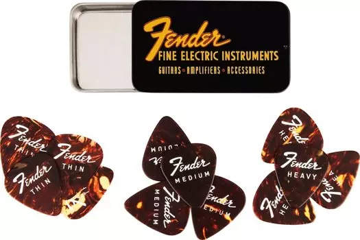 Electric Pick Tin 12 Pack Fender pick tins Fender/Fine - [12 included]
