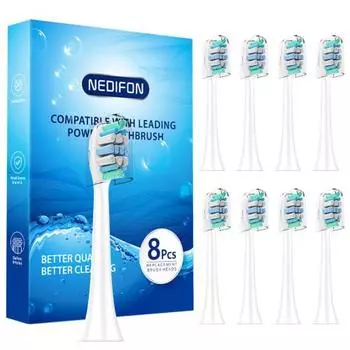 Electric toothbrush replacement brush, compatible with Philips Sonicare Diamond Clean replacement brushes, easy to install, 8 pieces