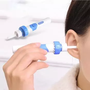 Electric Vacuum Vibration Soft Absorption Painless Ear Care Kit Ear Pick Remover Ear Cleaner Device Tool