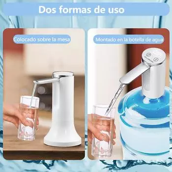 Electric Water Gallon Pump 19 Liters Portable Smart Automatic Water Dispenser Desktop Rechargeable Drinking Water Bottle Pump белый