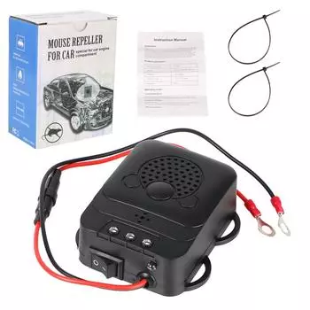 Electronic Animal Repeller Rodent Pest Contorl Ultrasonic Mouse Expeller 1pcs Car Engine Compartment Cockroach Repeller Device Low Power