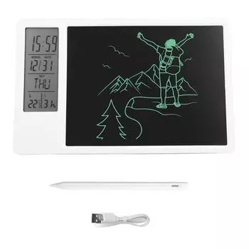 Electronic Calendar Writing Board Desktop Digital Display Handwriting Drawing Tablet