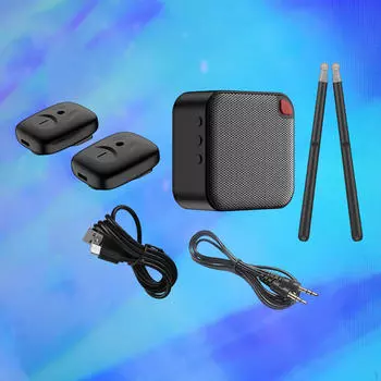 Electronic Drum Set Air Drumstick Lightweight Portable Speaker Electric Sticks for Practice