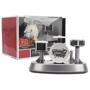 Electronic Finger Drum Toy Desktop Musical Instrument Drum Toy with Sound Light