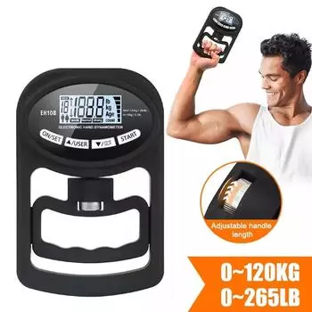 Electronic Hand Dynamometer for Student Grip Strength Testing – Ideal for Junior High, Indoor & Outdoor Use Blue Battery Model