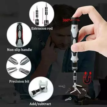 Electronics Screwdriver Set 115 in 1 Precision Screwdriver Tools Nut Driver Professional Magnetic Repair Tools Laptop Repair