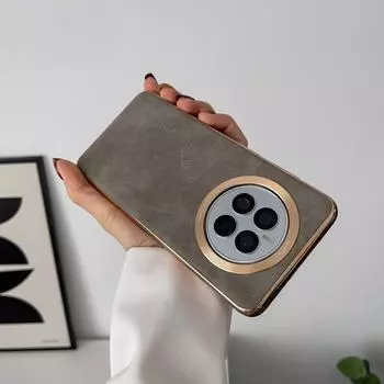 Чехол для мобильного телефона с гальваническим покрытием для Huawei P60, Honor Magic5 Pro, Mate40 Pro - однотонный, металлическая линза p60/p60pro серый