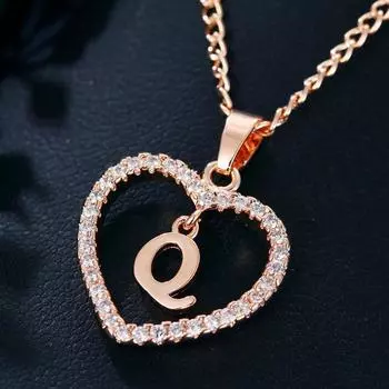 Elegant Skin-Touch 26 Letters Love Choker Necklace Jewelry Accessories