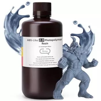 ELEGOO ABS-Like 2.0 1 кг смола для 3D-принтера серый