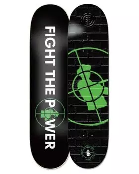 ELEMENT Element Скейтборд PEXE STENCIL Deck 8 дюймов [PUBLIC ENEMY]