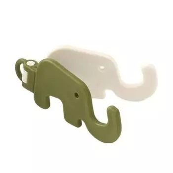 Elephant Mini Elephant Mobile Phone Stand Storage Elephant Phone Bracket Keyring Key Ring Gift green white