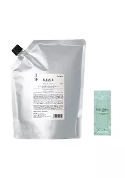 ELEVATE shampoo 2000ml refill with bonus body soap 10g ELEVATE 1F 2000ml