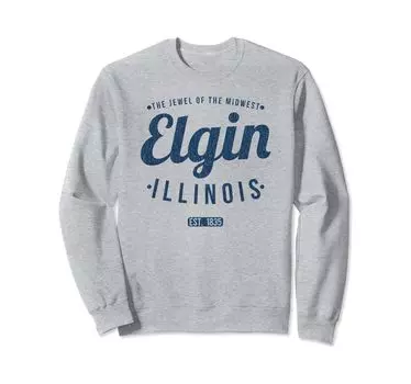 Elgin Illinois Ретро Винтаж Сувенир IL Кроссовки Elgin