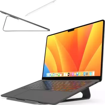 Elgo Slide Stand for Macbook iPad with M1 M2 M3 Stand Aluminum Ergonomics Ergonomics Macbook amesoba™ [Compatible / / MacBookPro]