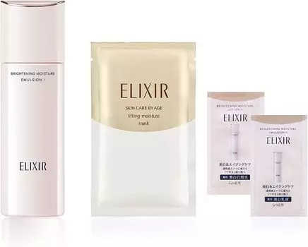 Elixir Brightening Emulsion Refreshing Elixir Lift Moist Mask Образец эмульсии Elixir Brightening Lotion включен [Официальный|] + +