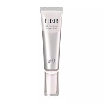ELIXIR Day Care Revolution WT 35 мл солнцезащитный крем для лица укрепляющий увлажняющий SPF35 антивозрастной уход белый Shiseido квази-лекарство утро/день