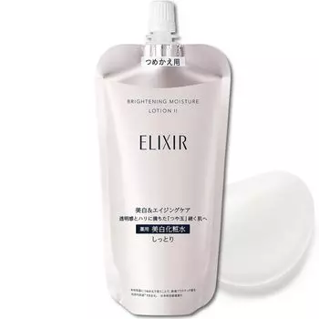 ELIXIR Осветляющий лосьон WT 2 150 мл Сменный блок лосьона Прозрачность Упругость Отбеливание Старение Уход Белый Shiseido (Влажный тип) Квази-лекарство