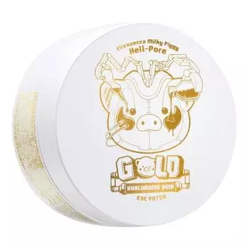 Elizavecca Milky Piggy Hell-pore Gold патчи для глаз с гиалуроновой кислотой, увлажняющие, KBeauty, корейская косметика, пробник