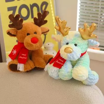 Elk Doll Christmas Gift for Girlfriend Birthday Dolls Dolls and Baby Deer Plush Toys Pillow 30cm