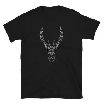 Elk White Animal Simple Classic Everyday Simple Graphic Unisex T-Shirt S