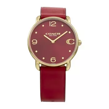 ELLIOT Watch ELLIOT Stainless Steel Mineral Glass Quartz Daily Waterproof 14504249 Red [Coach] Women s [Item]