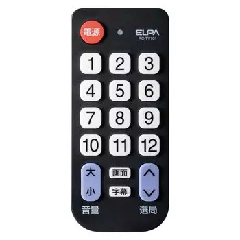 ELPA Easy TV пульт дистанционного управления RC-TV101 чёрный