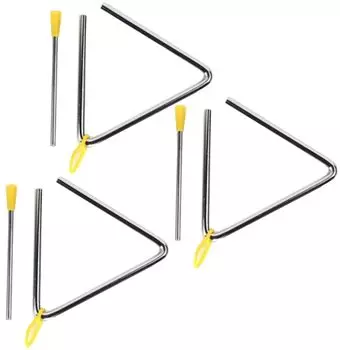 elrinrin Triangle Percussion Instrument Percussion Performance Play Party Concert Recital Size Recreation of Children s 12.5cm (Set 3)